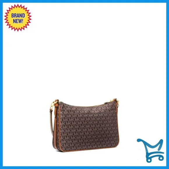 Medium Top Zip Crossbody Bag, Gold-Tone Hardware, Jet Set Style - Picture 2 of 3